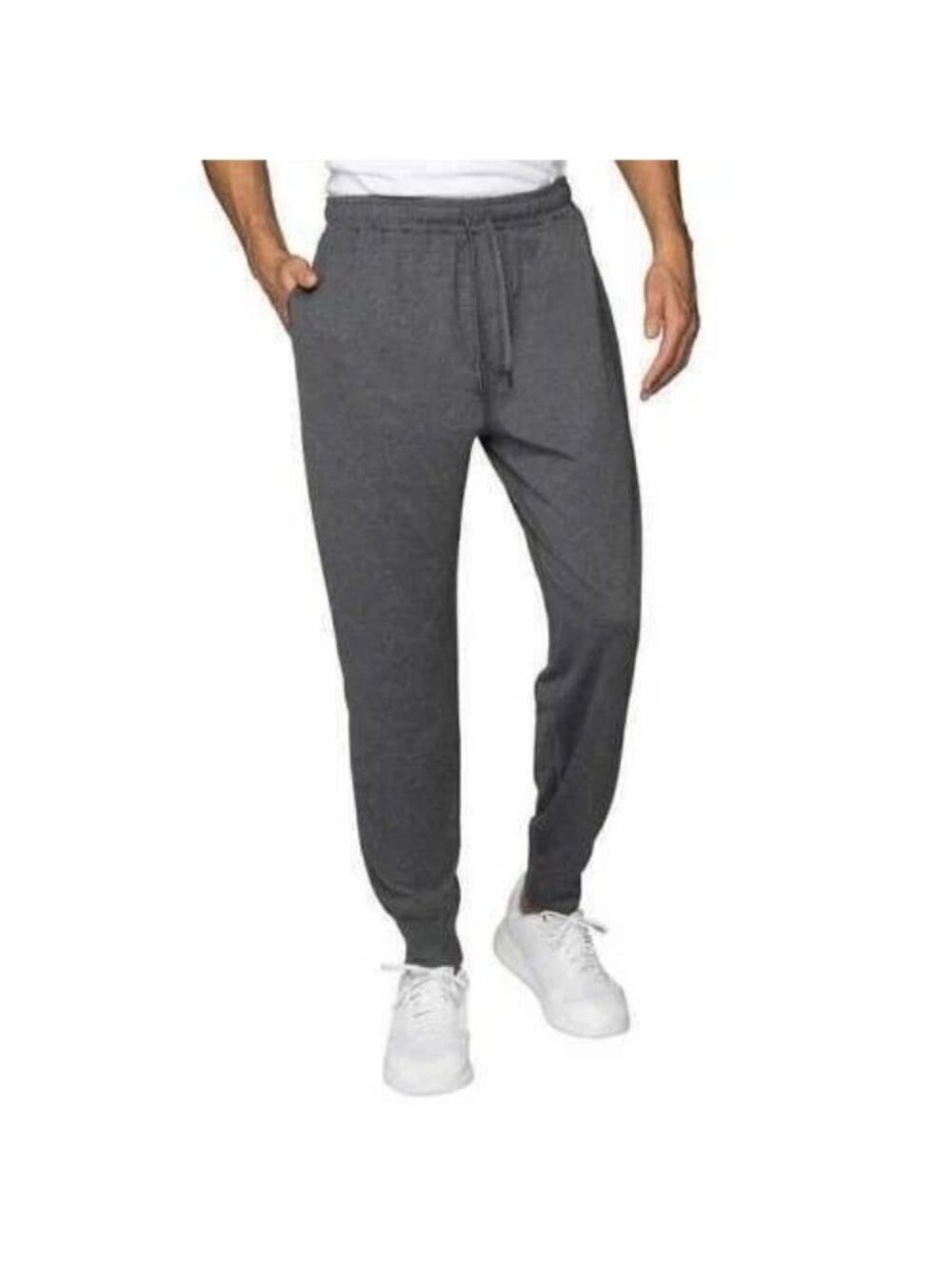 NWT Kirkland Signature Men's M Gray Jogger Pants Polyester & Elastane